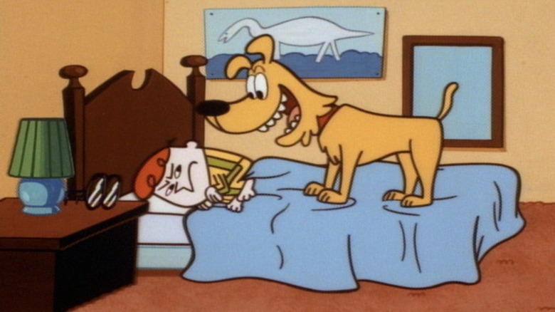 Dexter and the dog in Dexter's Laboratory