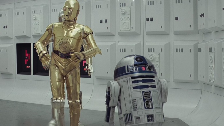 C-3PO and R2-D2 in Star Wars