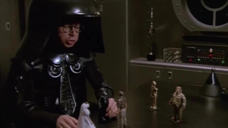 Rick Moranis plays with toys Spaceballs