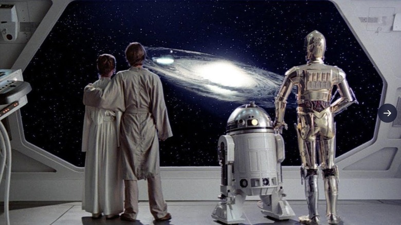 The iconic final shot of The Empire Strikes Back