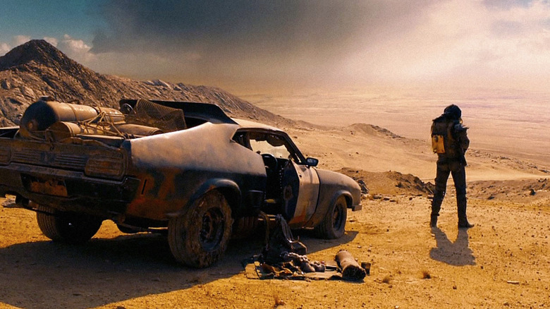 Max surveys the desert wasteland in Mad Max: Fury Road