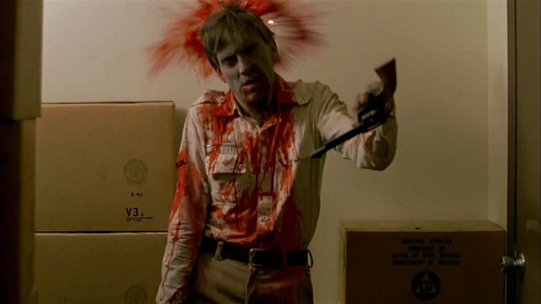 David Emge with gun Dawn of the Dead