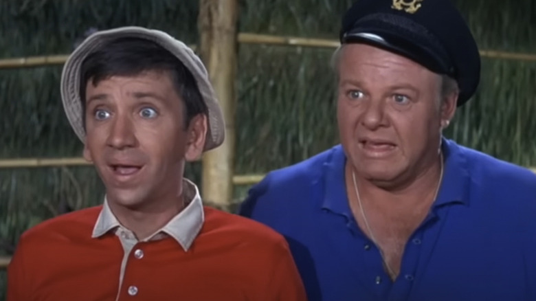 Bob Denver and Alan Hale in Gilligan's Island