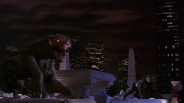 Ghostbusters terror dogs on building