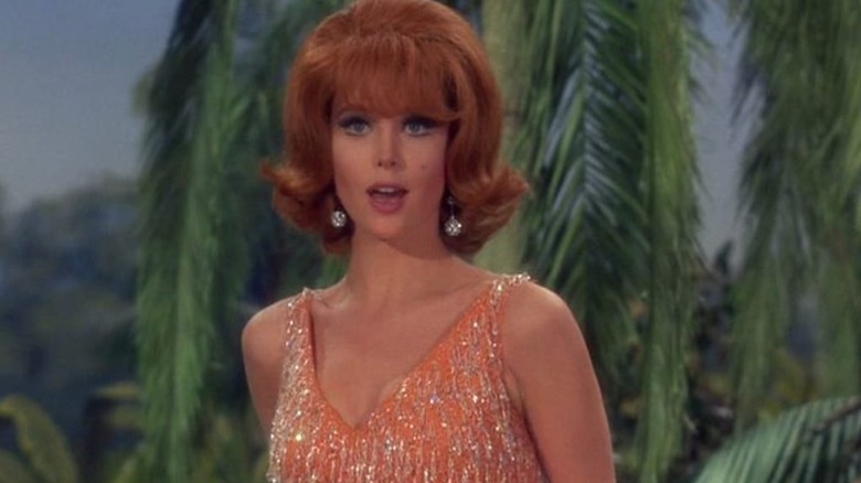 Ginger, sultry in the palms on Gilligan's Island