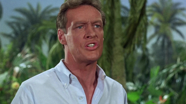 The Professor angry at something on Gilligan's Island