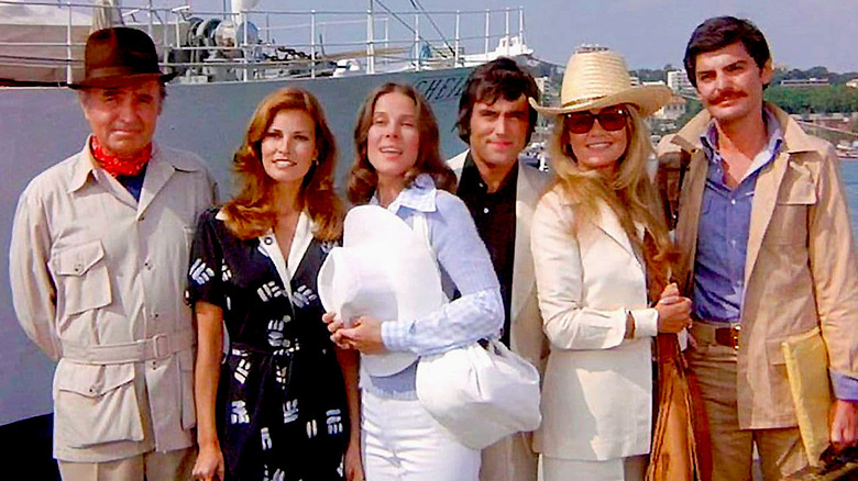 The cast of The Last of Sheila poses for a picture in the film