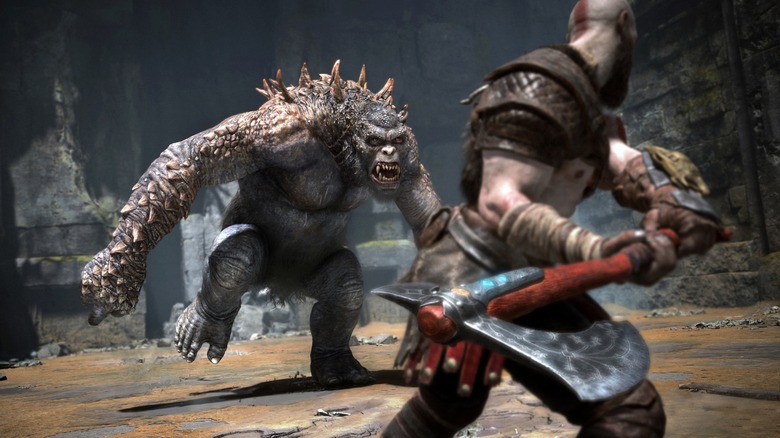 God of War monster fight