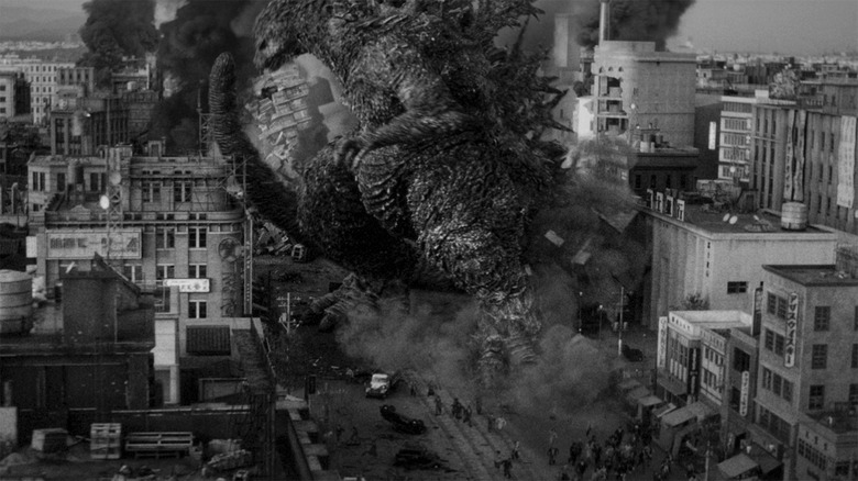 Godzilla Minos One Minos Color Ataque A La Ciudad 