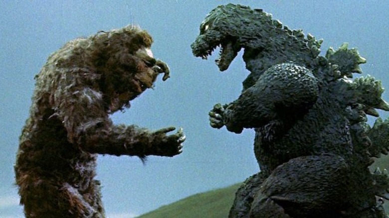 King Kong fighting Godzilla