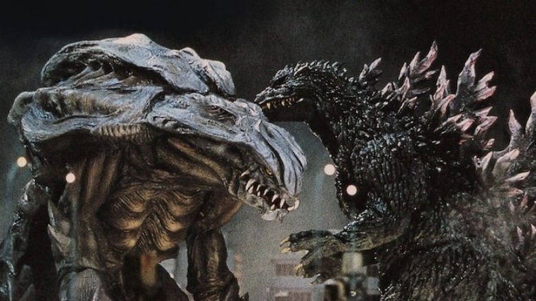 Orga fighting Godzilla