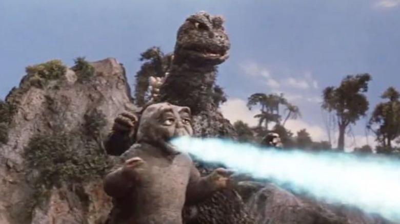 Godzilla and Minilla bonding