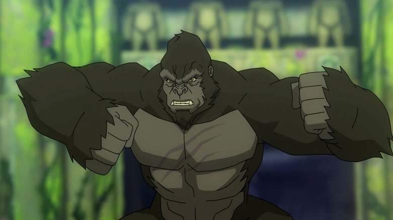 Kong pounds his scarred chest in the Skull Island animated series