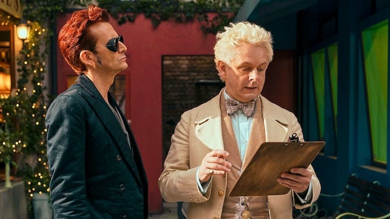 Crowley and Aziraphale planning a meeting