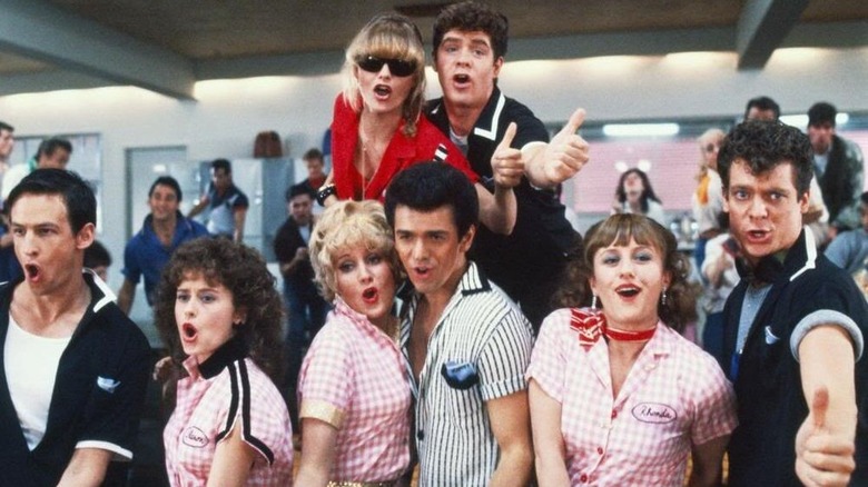 The cast of Grease 2