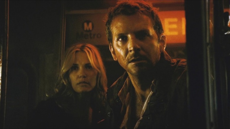 Leslie Bibb and Bradley Cooper in The Midnight Meat Train