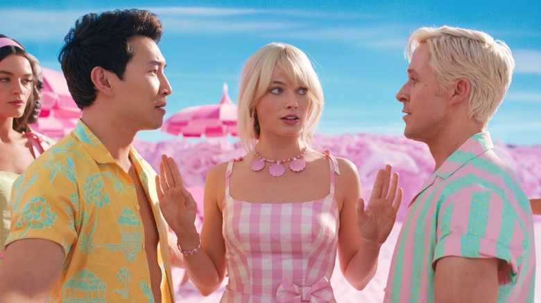 Simu Liu, Margot Robbie, Ryan Gosling, Barbie