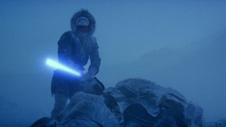 Harrison Ford snow lightsaber