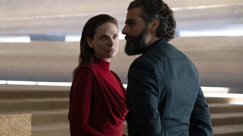 Rebecca Ferguson and Oscar Isaac in Dune