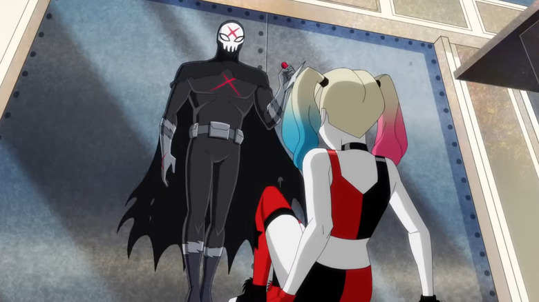 Red X and Harley Quinn on the animated series Harley Quinn