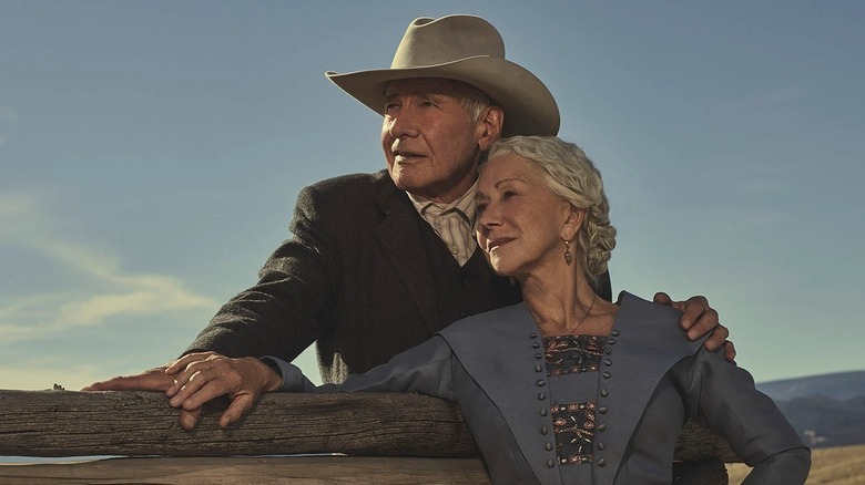 Harrison Ford and Helen Mirren in Yellowstone 1923