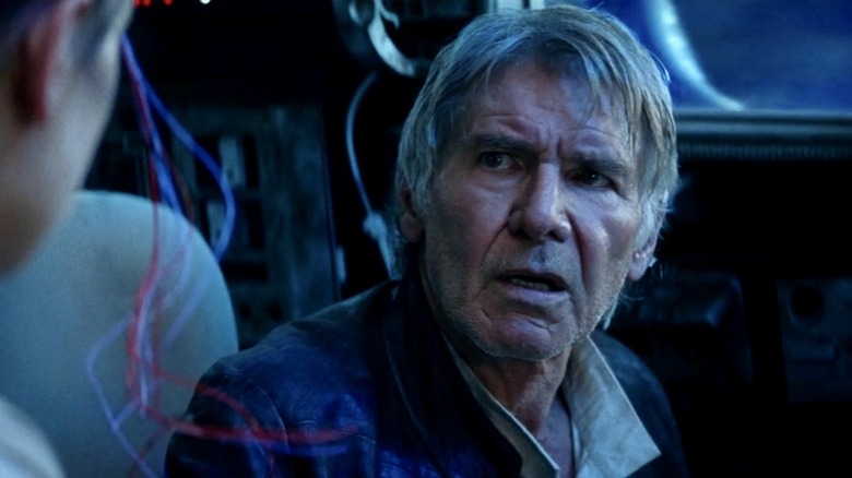 Harrison Ford in Star Wars The Force Awakens 