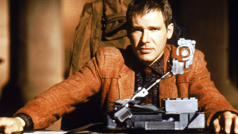 Rick Deckard works projector