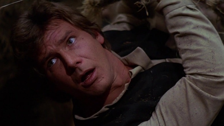 Han Solo tied to spit rod