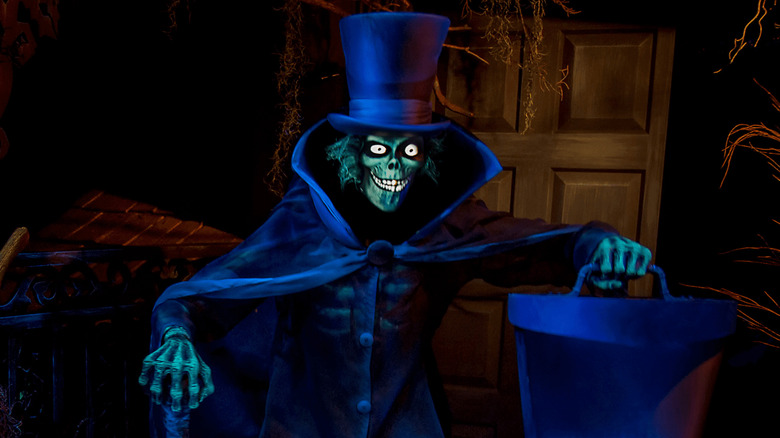 The Hatbox Ghost as he exists today at Disneyland