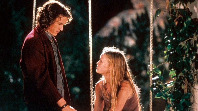 Julia Stiles and Heath Ledger in 10 Things I Hate About You