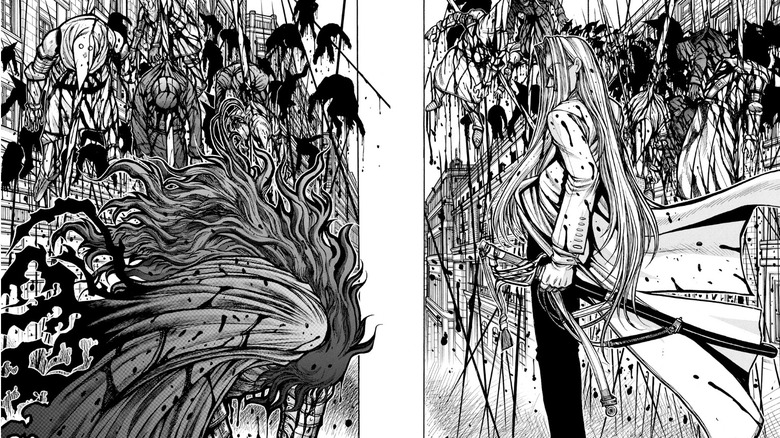 Hellsing manga Alucard and Integra