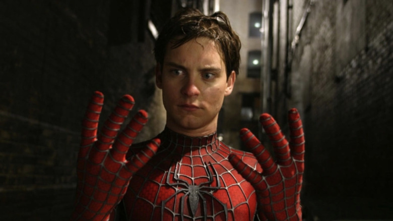 Tobey Maguire as Peter Parker in Spider-Man 2