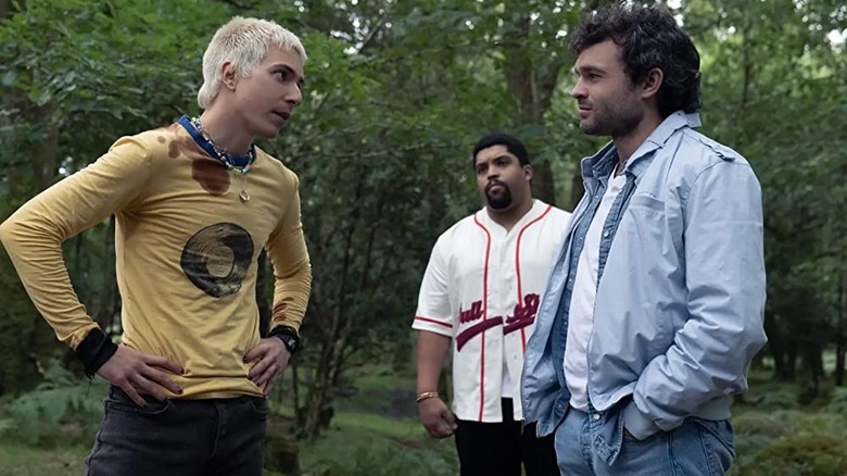 Aaron Holliday, O'Shea Jackson Jr., and Alden Ehrenreich in Cocaine Bear