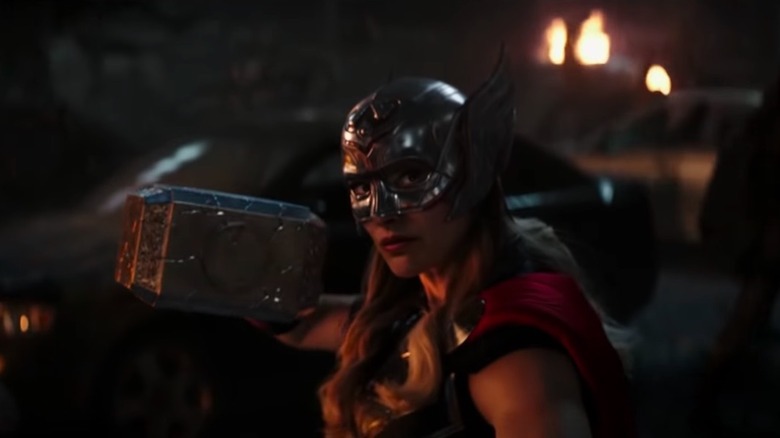 mighty thor played by natalie portman in the movie thor: love and thunder