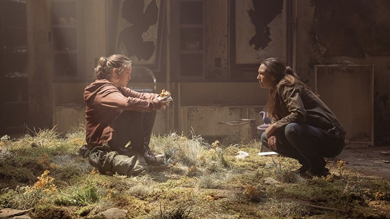 Bella Ramsay and Anna Torv in The Last of Us