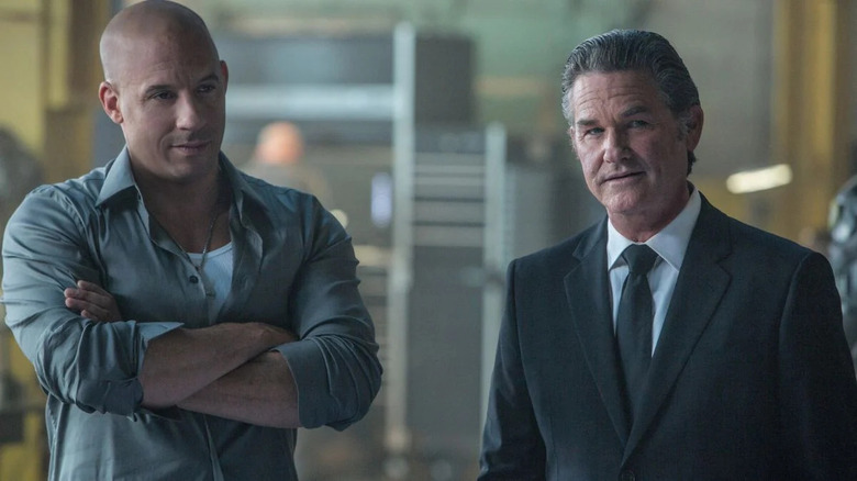 Vin Diesel and Kurt Russell in Furious 7