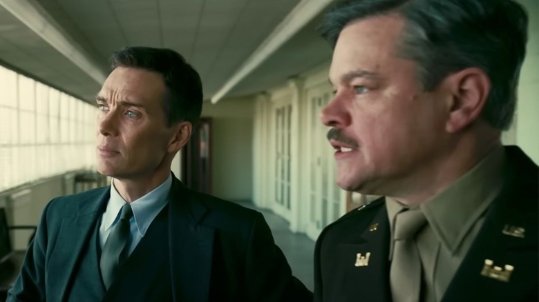 Cillian Murphy and Matt Damon in Oppenheimer