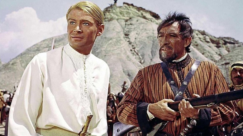 Peter O'Toole and Anthony Quinn in Lawrence of Arabia 