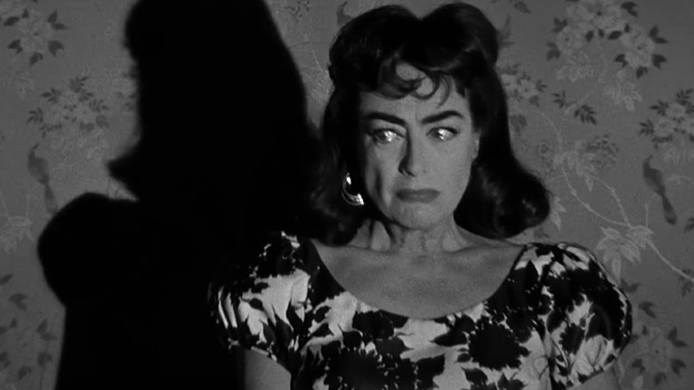 Joan Crawford looking terrified