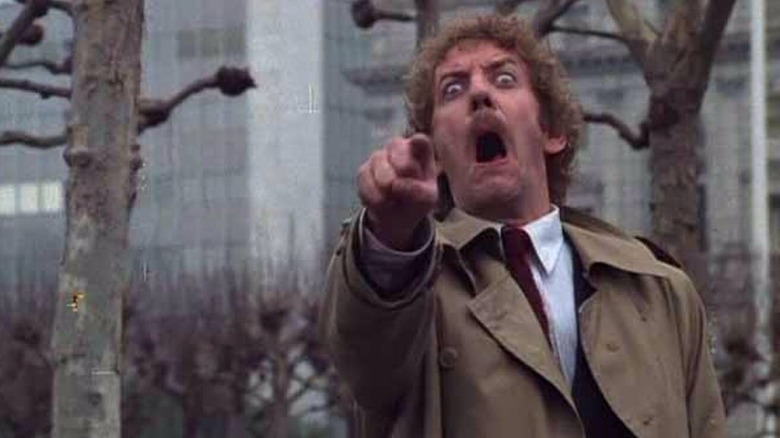 Donald Sutherland pointing