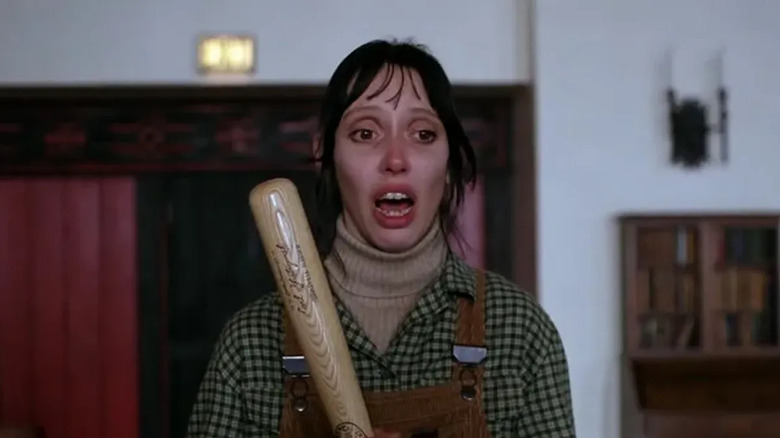 The Shining Wendy holds a baseball bat