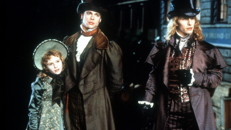 Brad Pitt, Tom Cruise and Kirsten Dunst period clothes in "Interview With the Vampire."