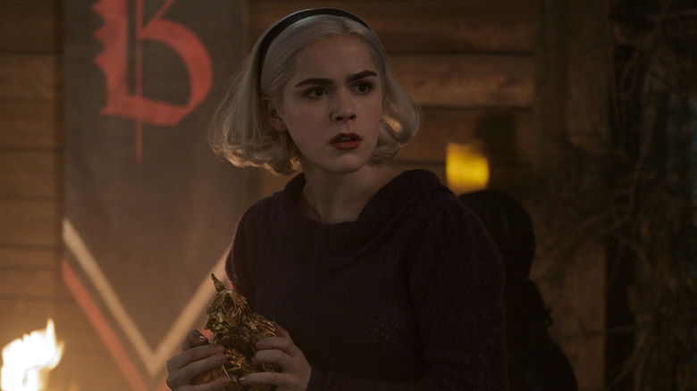 Kiernan Shipka as Sabrina Spellman in Chilling Adventures of Sabrina