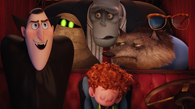 Adam Sandler, Keegan-Michael Key, Kevin James, Asher Blinkoff, Steve Buscemi and David Spade in Hotel Transylvania 2