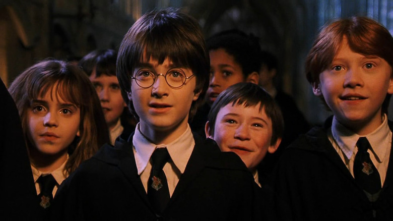 Daniel Radcliffe, Emma Watson, Rupert Grint, Devon Murray, Alfred Enoch and Matthew Lewis