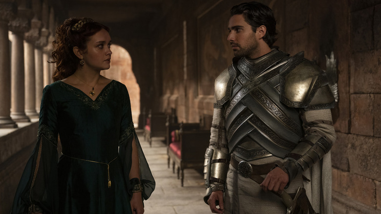 Olivia Cooke and Fabien Frankel in House of the Dragon