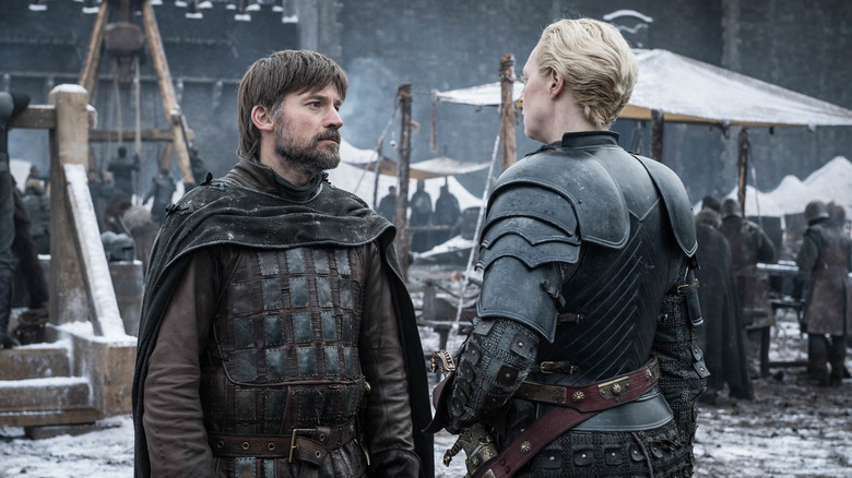 Jaime Lannister and Brienne in Game of Thrones