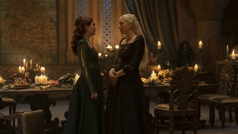 Alicent and Rhaenyra in House of the Dragon