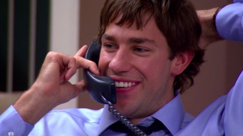 John Krasinski on the phone The Office