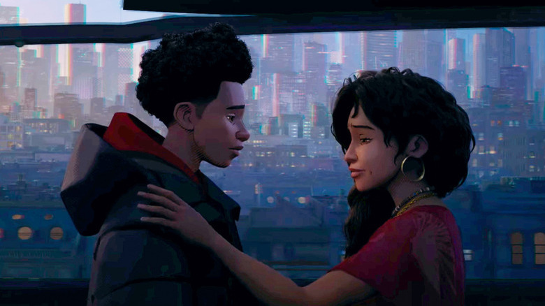 Spider-Man: Across the Spider-Verse Miles and his mom